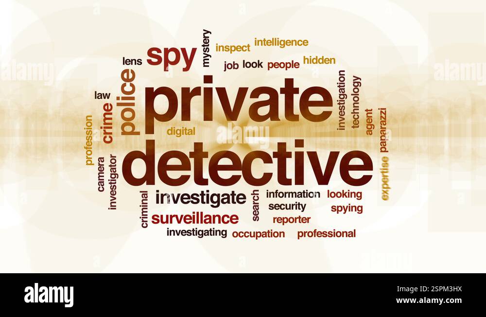 Detective Text Design Detective Animated