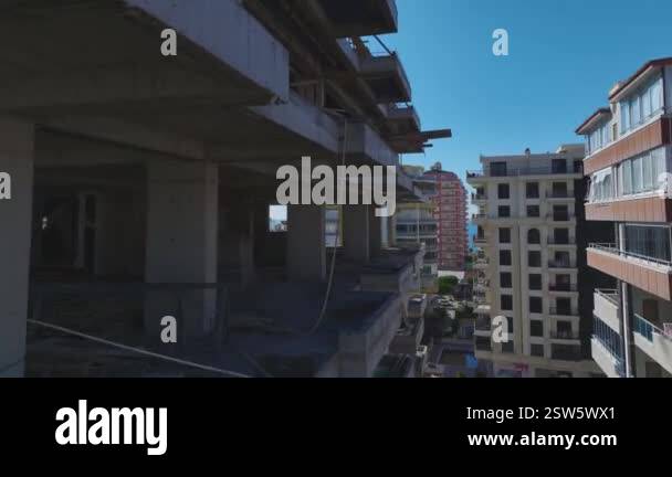 Active building project in full swing Stock Video Footage - Alamy