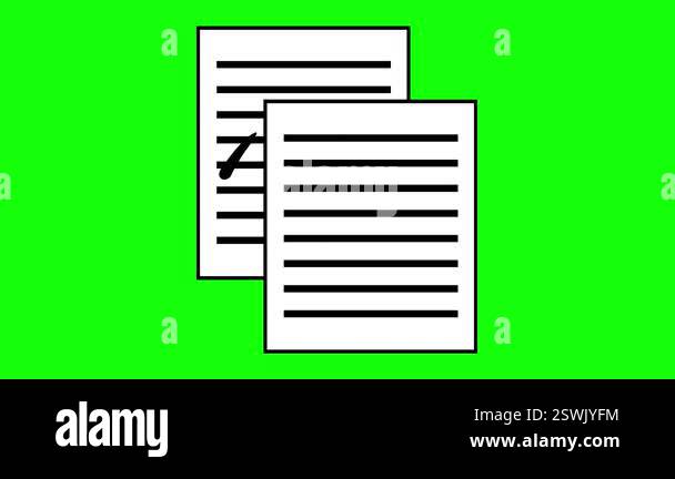 video animation black and white icon copy and paste computer files ...