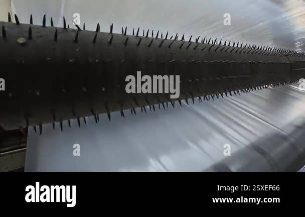 Spikes Packaging Machine Production of recycling, industry packaging. Bio packaging ...