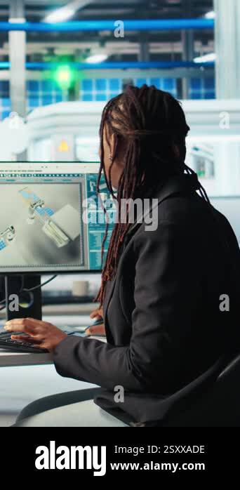 Vertical video Programmer in photovoltaics factory using PC program to ...