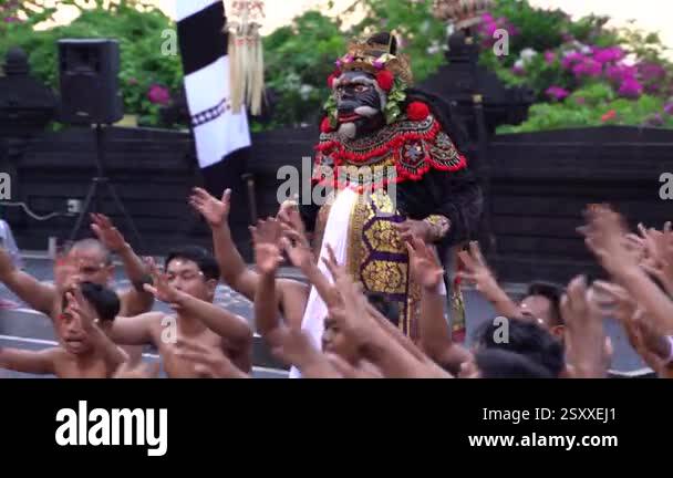 Masked Ritual Bali Bali, Indonesia - November 29, 2023: Ancient character comes alive ...