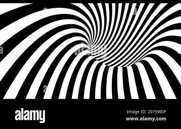 Black And White Psychedelic Optical Illusion Abstract Hypnotic