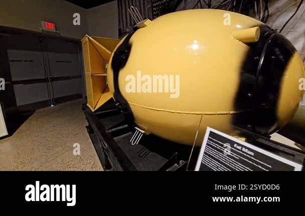 Implosion Type Device Albuquerque, USA - 10 23,2023: Fat Man atomic bomb, developed as part ...