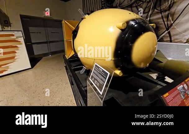 Implosion Type Device Albuquerque, USA - 10 23,2023: Fat Man atomic bomb, developed as part ...