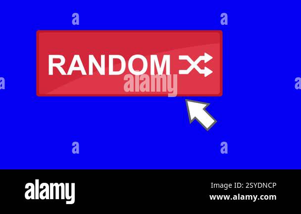 video animation computer mouse cursor clicking on random button digital ...