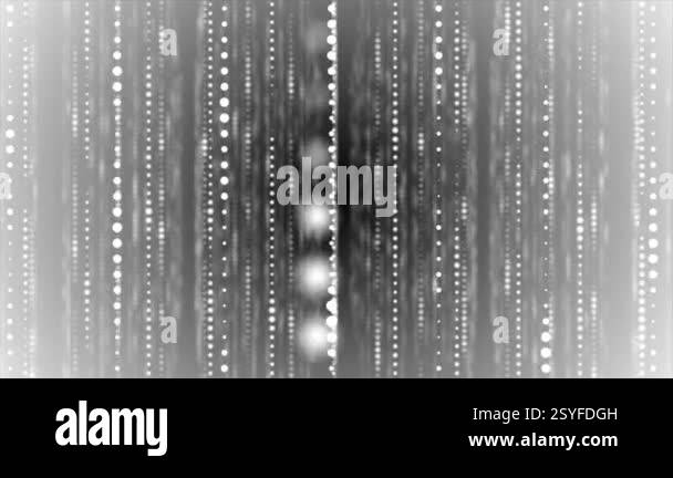 Animated white color multiple circular shapes in 3d space big data ...