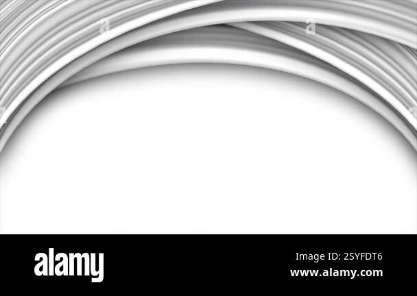 Animated white color moving parallel lines paper cut out with blank ...