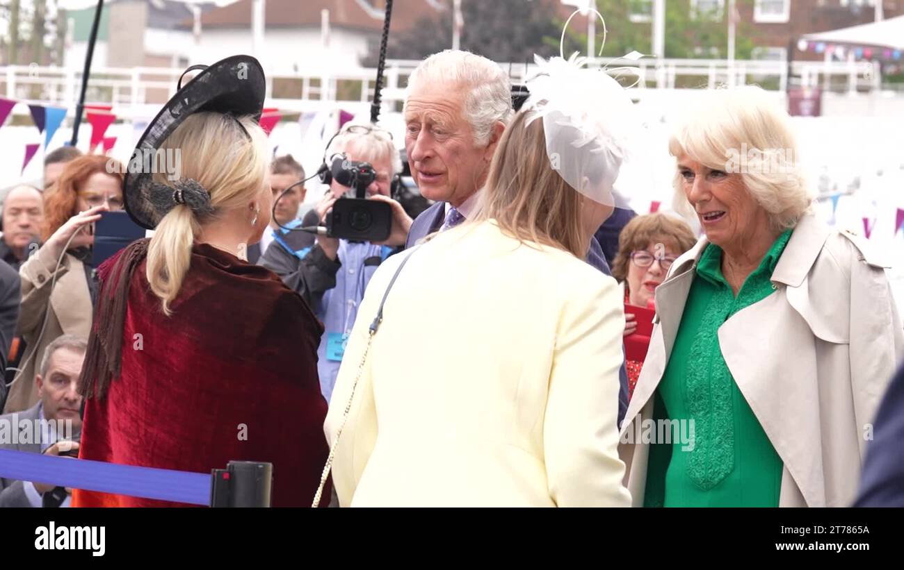 Platinum jubilee big lunch charles Stock Videos & Footage HD and 4K