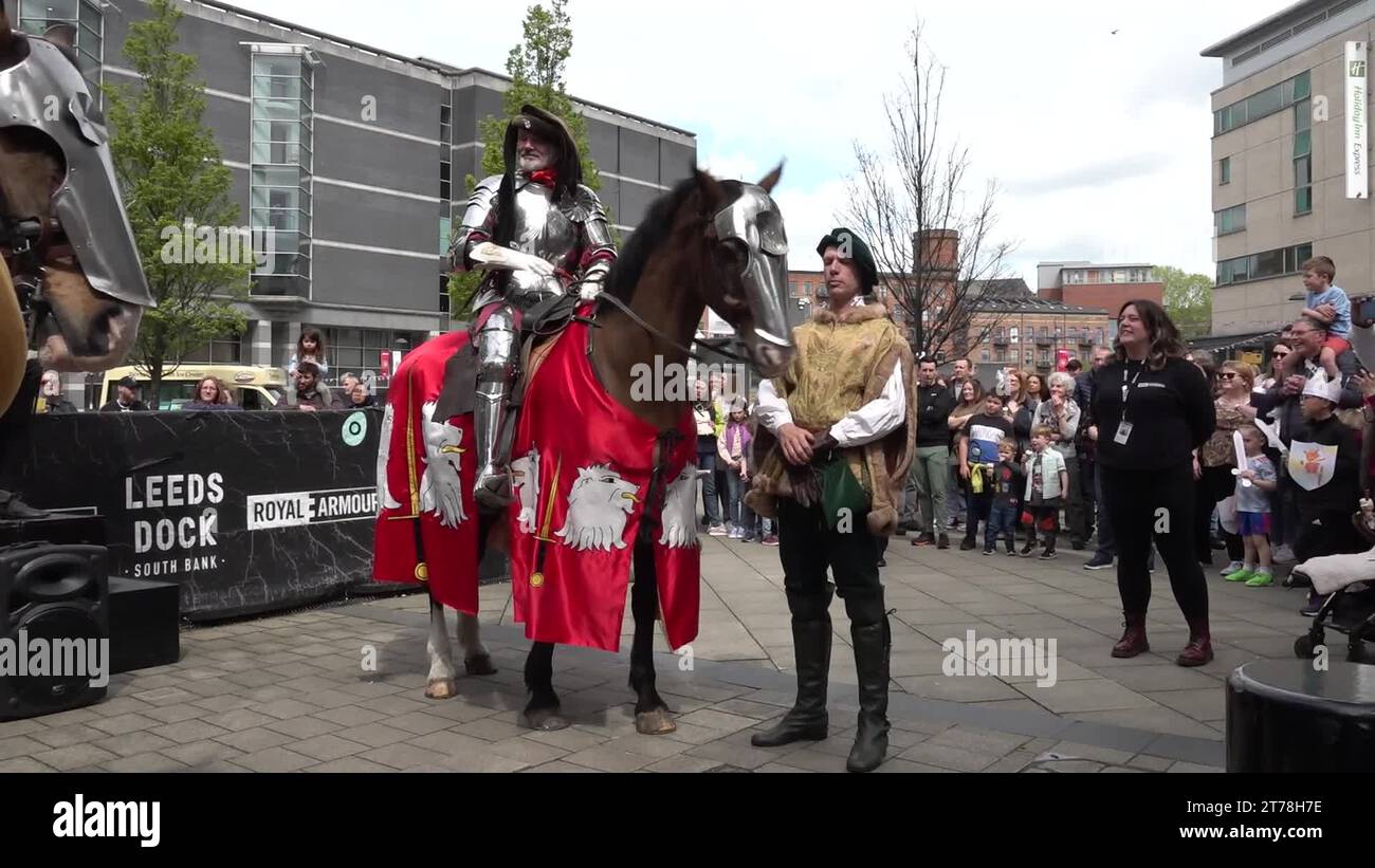 Royal Armouries brings back ancient coronation ritual Stock Video ...