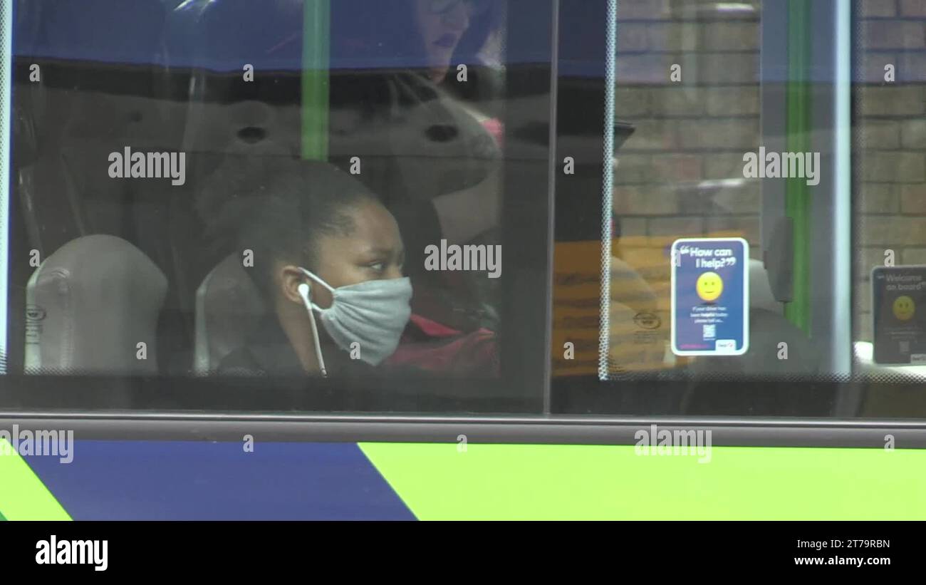Mandatory masks public transport Stock Videos & Footage HD and 4K