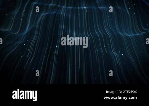 Abstract Light Fiber Strings Flowing Background Loop/ 4k animation of ...