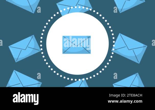 envelope animation.4K Video motion Animation Stock Video Footage - Alamy