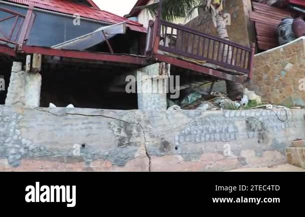Live footage of tsunami