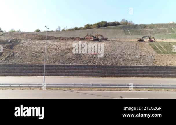 Excavators fixing a road Stock Videos & Footage - HD and 4K Video Clips ...