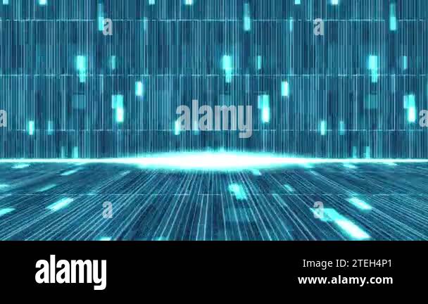 Seamless Loop Grid Digital Data Analysis Cyberspace Technology lines ...