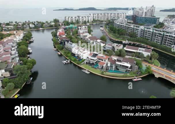 Sentosa, Singapore - July 14, 2022: The Landmark Buildings and Tourist ...