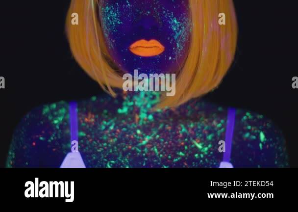 Neon body paint Stock Videos & Footage - HD and 4K Video Clips - Alamy