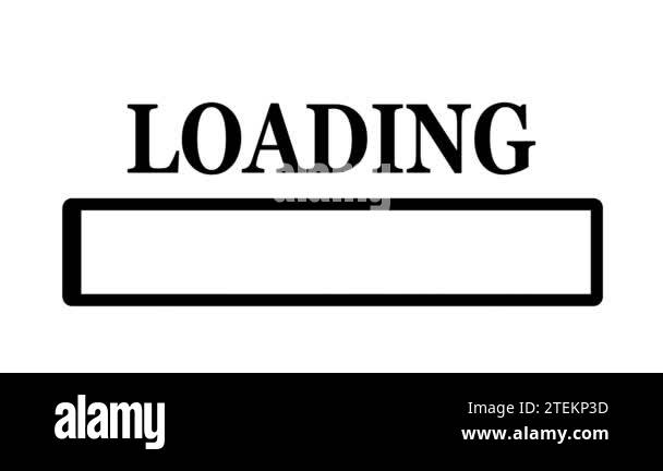 Loading bar animation, futuristic updating progress bar. Loading ...