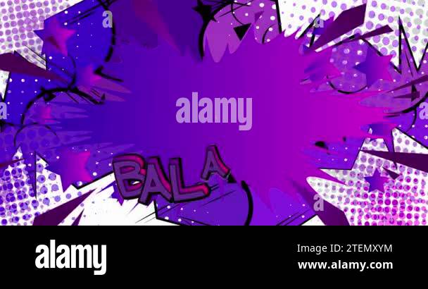 Work life balance Motion poster. 4k animated Comic book word text ...