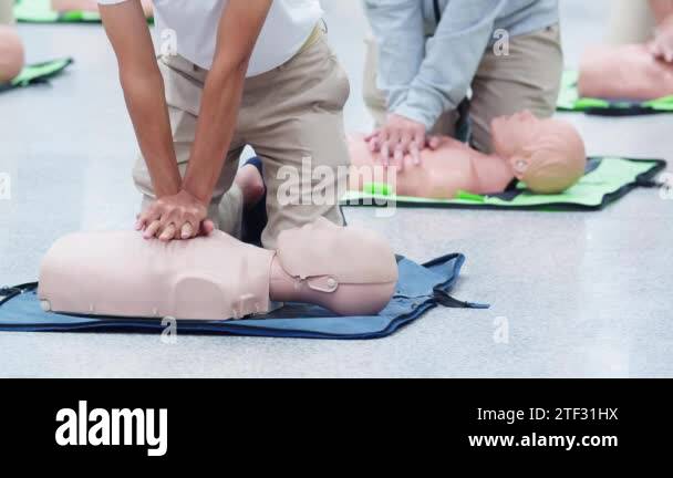 First Aid CPR Training Cardiopulmonary resuscitation, how to perform ...
