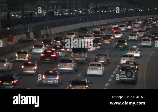 Traffic jam on multi lane Stock Videos & Footage - HD and 4K Video ...