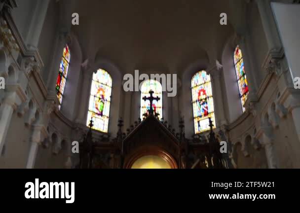 Church of the Most Holy Name of Jesus in Lodz Stock Video Footage - Alamy