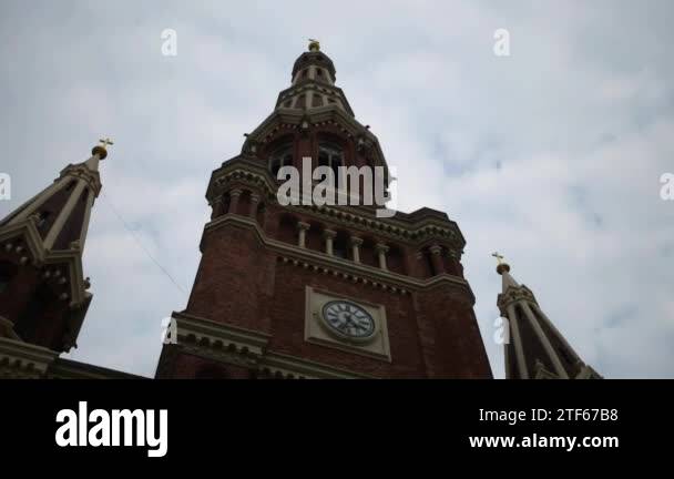 Church of the Most Holy Name of Jesus in Lodz Stock Video Footage - Alamy
