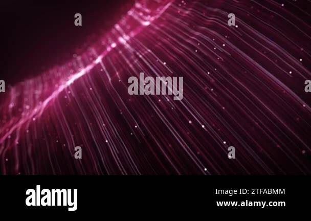Abstract Light Fiber Strings Flowing Background Loop/ 4k animation of ...