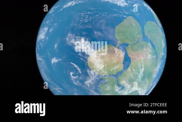 Supercontinent Rodinia in earth planet and moon Stock Video Footage - Alamy
