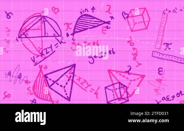 Mathematic Invitation Graduation ceremony invitation card template Stock Videos & Footage ...