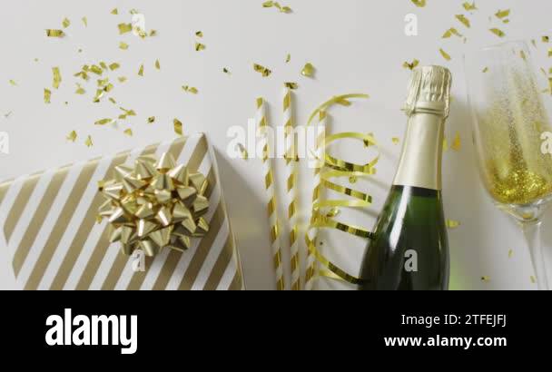 Widmann New Year's Eve Champagne Bottle Glasses – Green Plastic Party Props, Novelty Decor