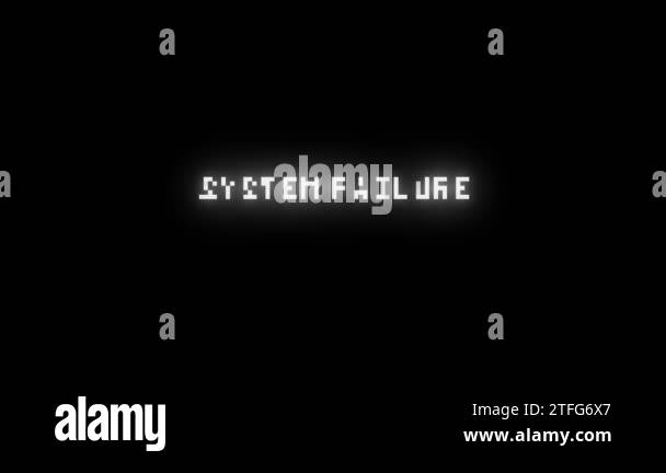 System failure glitch effect text Stock Videos & Footage - HD and 4K ...