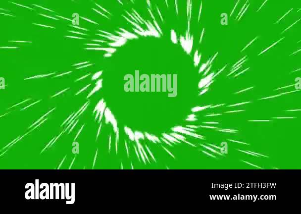 Spiral light streaks motion graphics with green screen background Stock ...
