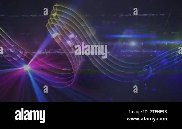 Animation of a screen with lines of interference, showing a moving ...