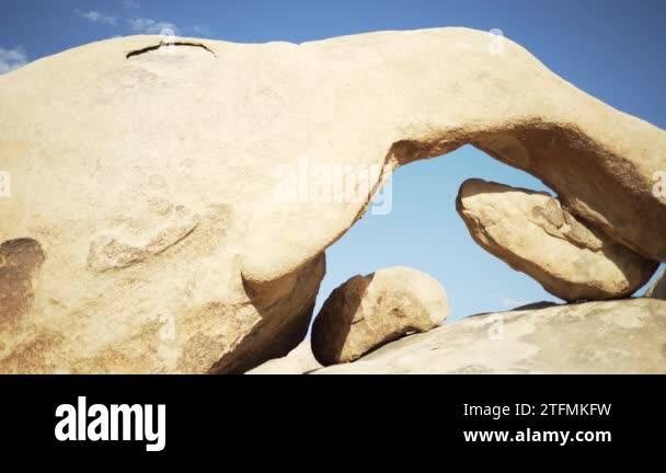 Arch Greenscreen A small rock arch with a saturated sky for green screen or chroma key ...