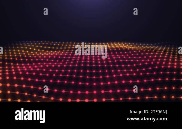 Animation background with wavy lines from red points Stock Video ...