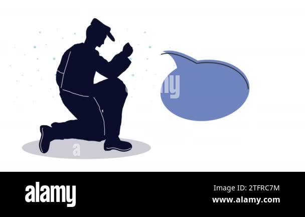 Kneeling silhouette Stock Videos & Footage - HD and 4K Video Clips - Alamy