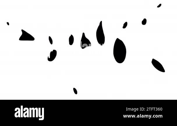 Animation of adhesion and melting in 4k with alpha channel. Video ...