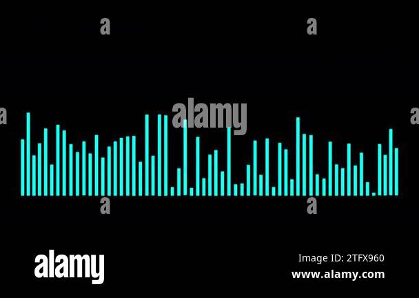 Dynamic equalizer visual effect, Abstract sound waves, Digital simple ...
