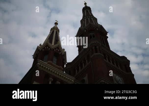 Church of the Most Holy Name of Jesus in Lodz Stock Video Footage - Alamy