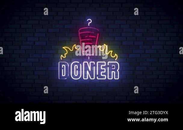 Doner kebab logo shawarma Stock Videos & Footage - HD and 4K Video ...