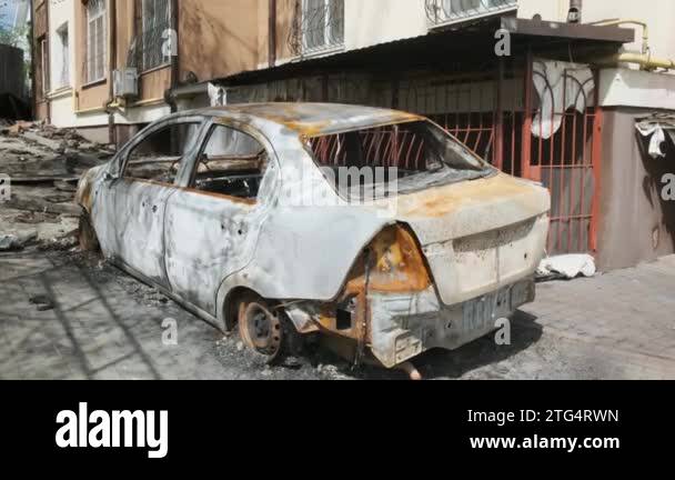Burned out car shell Stock Videos & Footage - HD and 4K Video Clips - Alamy