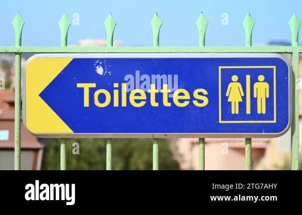 French toilet sign Stock Videos & Footage - HD and 4K Video Clips - Alamy