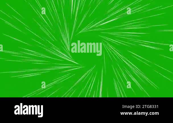 Spiral light streaks motion graphics with green screen background Stock ...