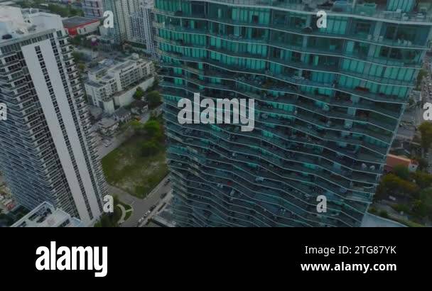 Illustration of Luxury High Rise Apartment Building
