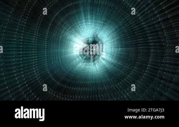 Cinemagraph Loop Dark abstract Sci Fi tunnel background. 3d Rendering. Cinemagraph ...