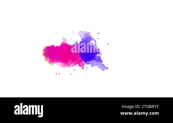 ink splatter transition effect animation. watercolor black ink splatter ...