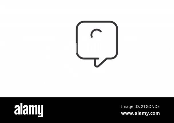 Animated bewildered linear icon. Utterly confused person. Delirium ...