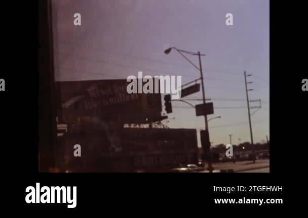 Las Vegas, United States may 1981: Las vegas street view in 80s Stock ...